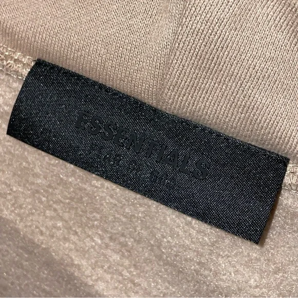 Fear of God Essentials Fleece Hoodie Desert Sand (With Pockets) Size XL